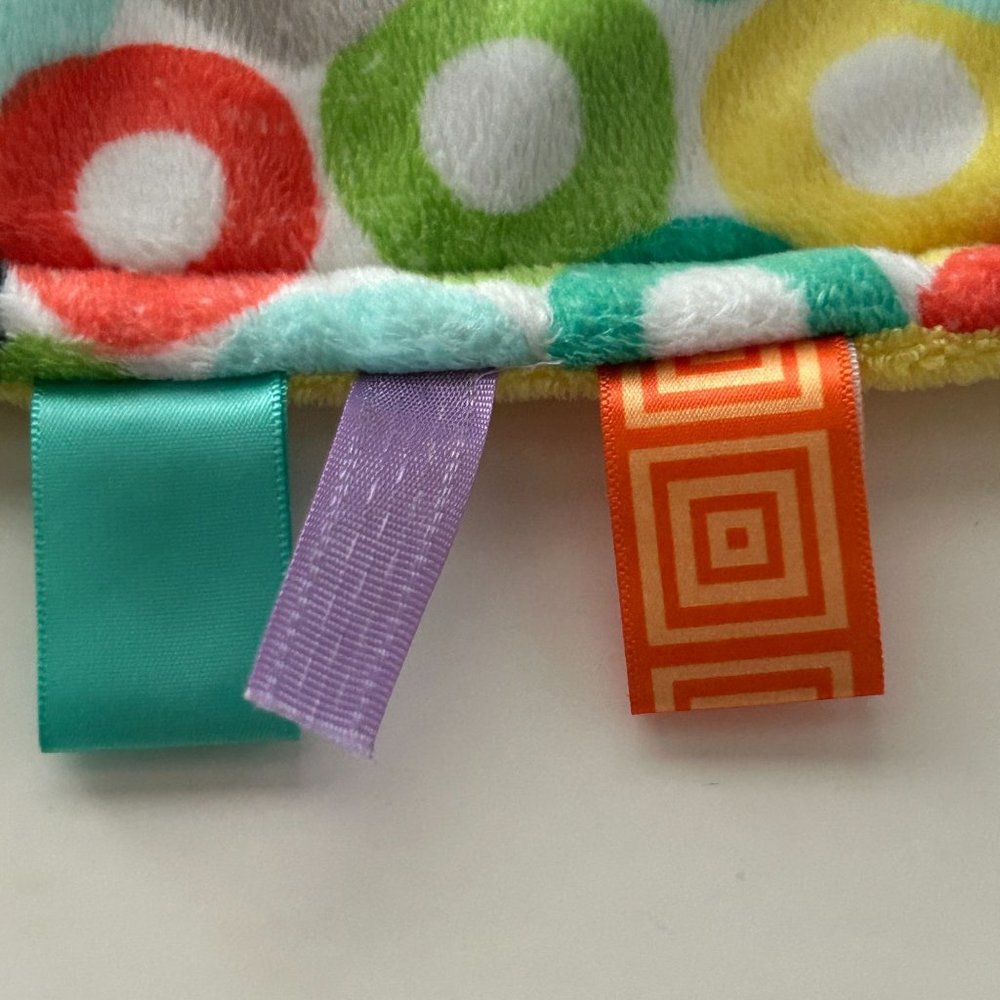 4/$25 Bright Starts Taggies Security Blanket Baby Circles Lovey Sensory - Picture 3 of 12